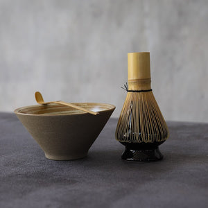 LUWU traditional matcha sets natural bamboo matcha whisk ceremic matcha bowl whisk holder japanese style tea sets acacuss