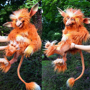 Labyrinth Plush Doll Maze Worm Red Hairy Big Mouth Monster Animal Plush Doll Toy Cute Funny Present Plush Doll Home Decoration acacuss