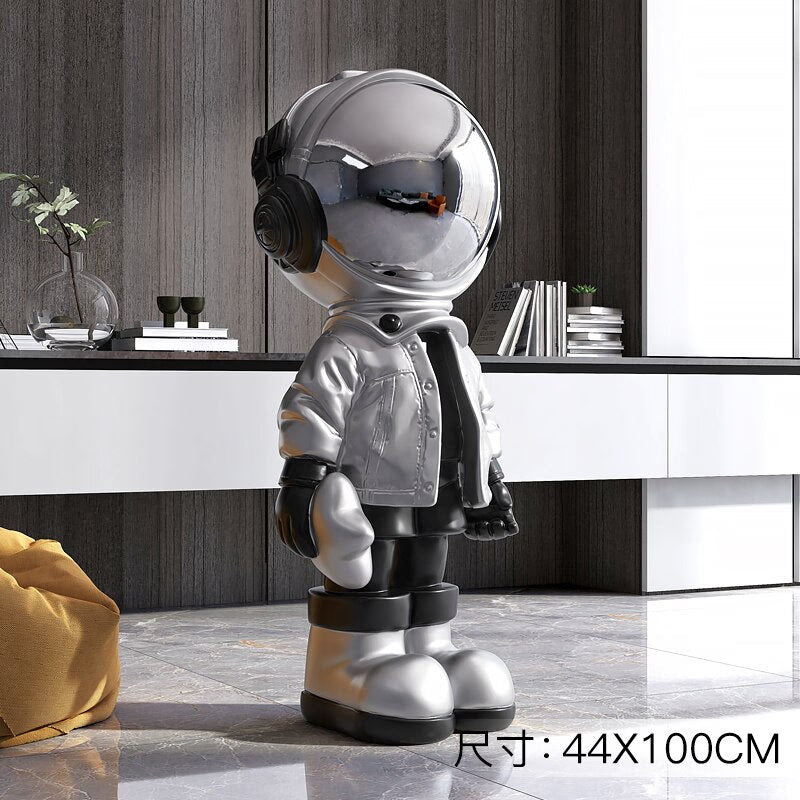 Large Astronaut Ornaments for Home Floor Figurines for Interior Aesthetic Kawaii Room Decor Spaceman Home Living Room Decoration acacuss