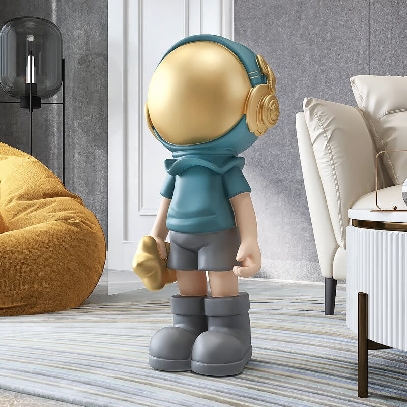 Large Astronaut Ornaments for Home Floor Figurines for Interior Aesthetic Kawaii Room Decor Spaceman Home Living Room Decoration acacuss