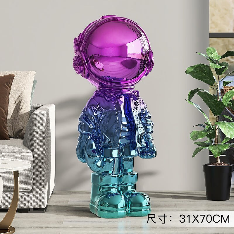 Large Astronaut Ornaments for Home Floor Figurines for Interior Aesthetic Kawaii Room Decor Spaceman Home Living Room Decoration acacuss