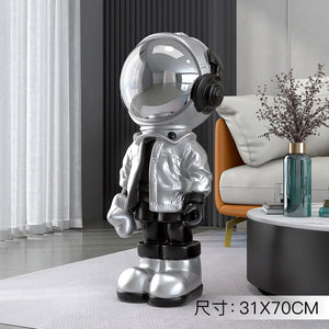 Large Astronaut Ornaments for Home Floor Figurines for Interior Aesthetic Kawaii Room Decor Spaceman Home Living Room Decoration acacuss