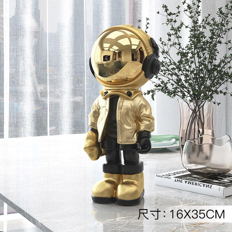 Large Astronaut Ornaments for Home Floor Figurines for Interior Aesthetic Kawaii Room Decor Spaceman Home Living Room Decoration acacuss