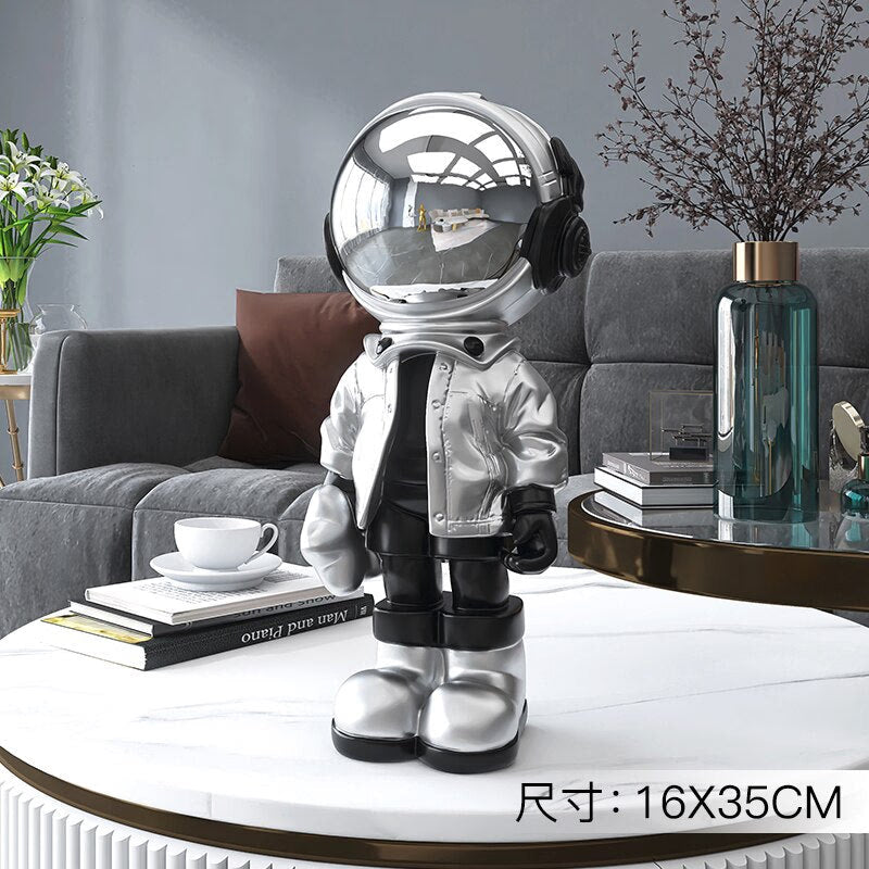 Large Astronaut Ornaments for Home Floor Figurines for Interior Aesthetic Kawaii Room Decor Spaceman Home Living Room Decoration acacuss