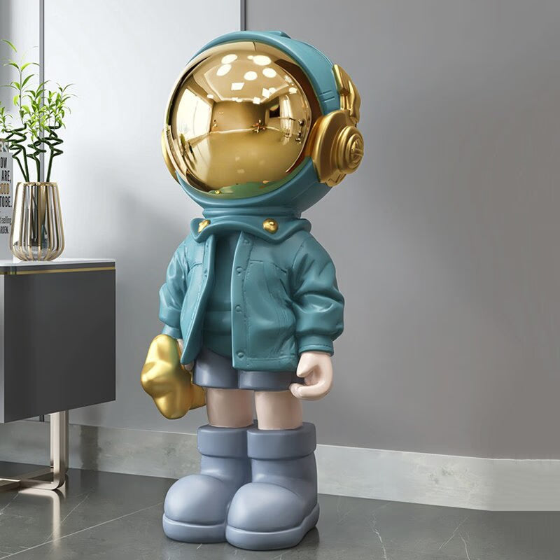 Large Astronaut Ornaments for Home Floor Figurines for Interior Aesthetic Kawaii Room Decor Spaceman Home Living Room Decoration acacuss