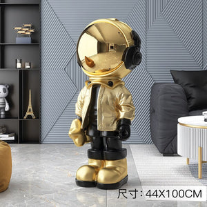 Large Astronaut Ornaments for Home Floor Figurines for Interior Aesthetic Kawaii Room Decor Spaceman Home Living Room Decoration acacuss