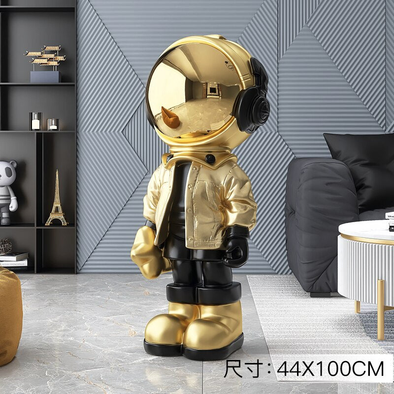 Large Astronaut Ornaments for Home Floor Figurines for Interior Aesthetic Kawaii Room Decor Spaceman Home Living Room Decoration acacuss