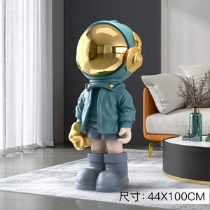 Large Astronaut Ornaments for Home Floor Figurines for Interior Aesthetic Kawaii Room Decor Spaceman Home Living Room Decoration acacuss