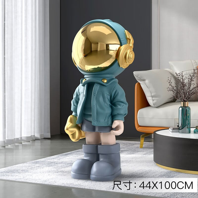 Large Astronaut Ornaments for Home Floor Figurines for Interior Aesthetic Kawaii Room Decor Spaceman Home Living Room Decoration acacuss