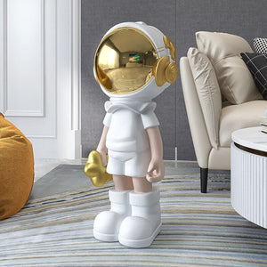 Large Astronaut Ornaments for Home Floor Figurines for Interior Aesthetic Kawaii Room Decor Spaceman Home Living Room Decoration acacuss