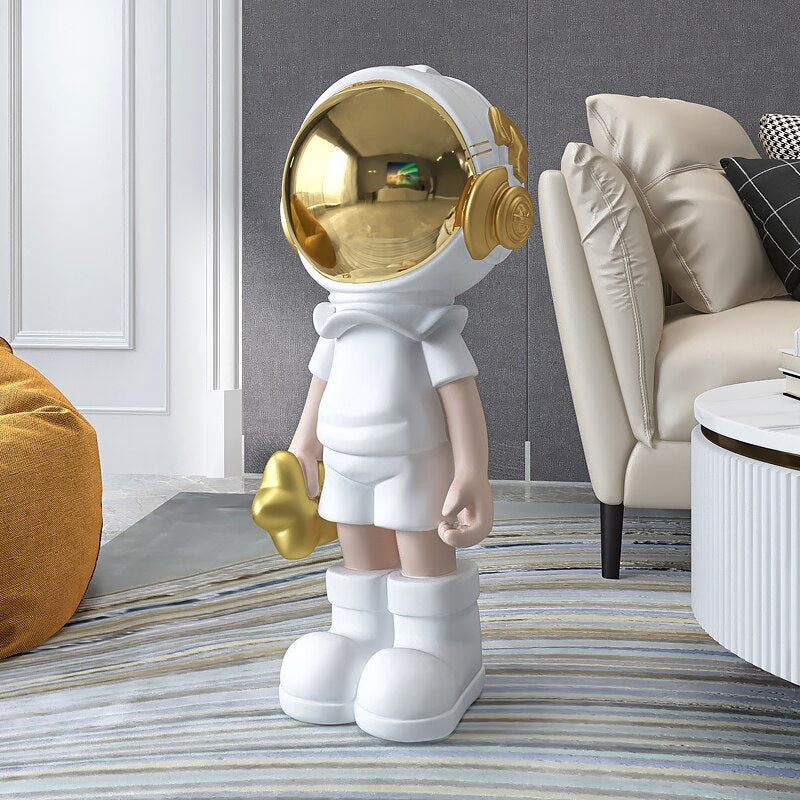 Large Astronaut Ornaments for Home Floor Figurines for Interior Aesthetic Kawaii Room Decor Spaceman Home Living Room Decoration acacuss