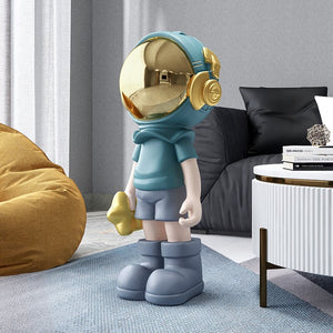 Large Astronaut Ornaments for Home Floor Figurines for Interior Aesthetic Kawaii Room Decor Spaceman Home Living Room Decoration acacuss