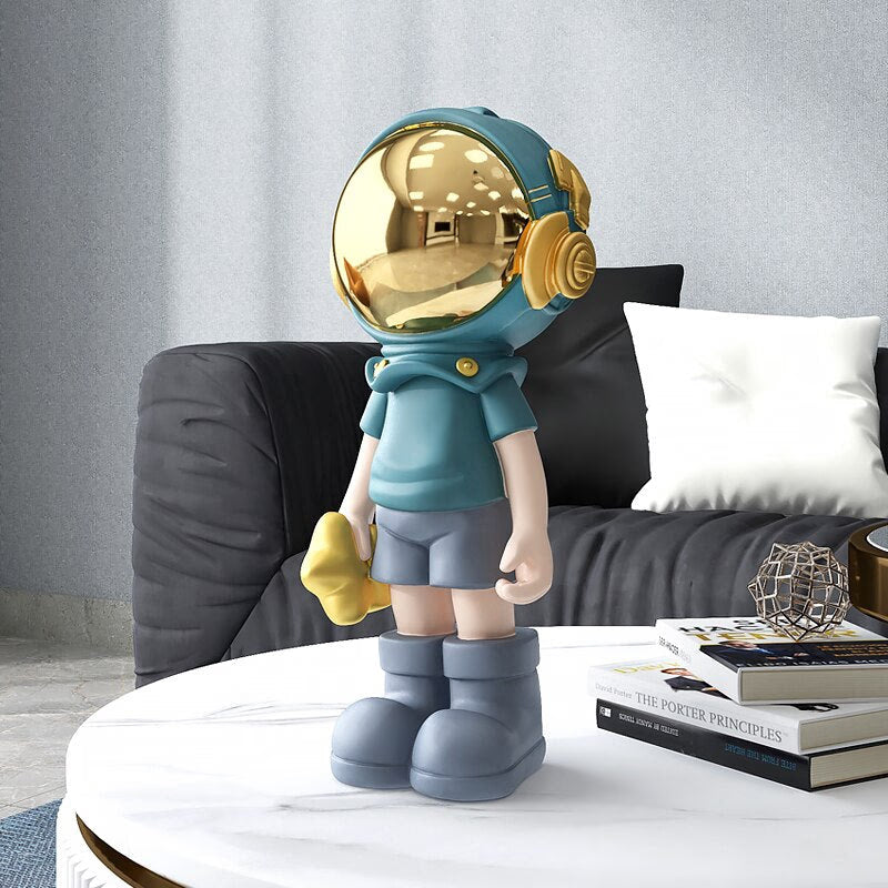 Large Astronaut Ornaments for Home Floor Figurines for Interior Aesthetic Kawaii Room Decor Spaceman Home Living Room Decoration acacuss