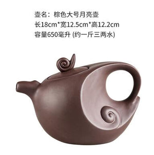 Large Capacity Household Handmade Purple Sand Teapot Chinese Teaware Yixing Zisha Zhu Clay Ball Filter Bubble Teapot Moon Pot acacuss