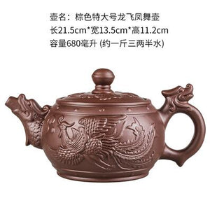 Large Capacity Household Handmade Purple Sand Teapot Chinese Teaware Yixing Zisha Zhu Clay Ball Filter Bubble Teapot Moon Pot acacuss