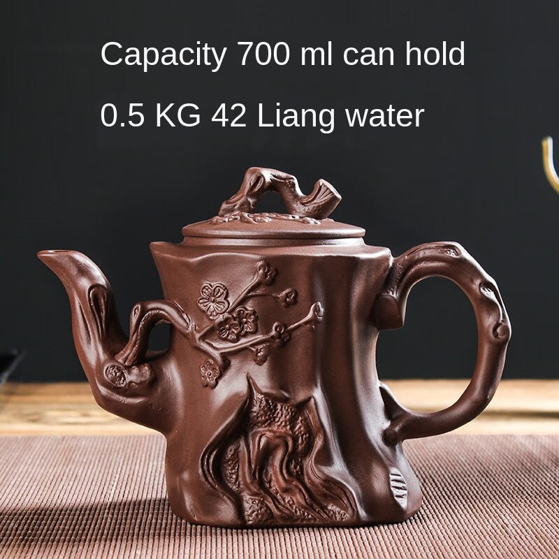 Large Capacity Household Handmade Purple Sand Teapot Chinese Teaware Yixing Zisha Zhu Clay Ball Filter Bubble Teapot Moon Pot acacuss