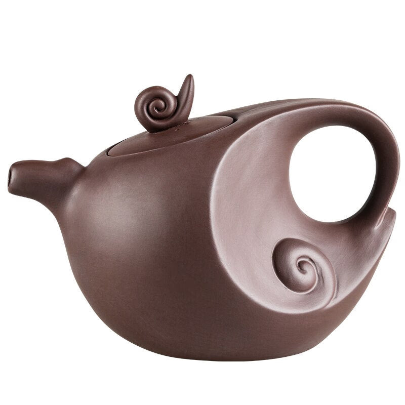 Large Capacity Household Handmade Purple Sand Teapot Chinese Teaware Yixing Zisha Zhu Clay Ball Filter Bubble Teapot Moon Pot acacuss