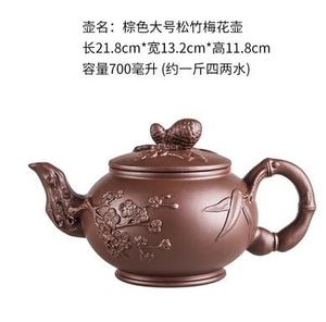 Large Capacity Household Handmade Purple Sand Teapot Chinese Teaware Yixing Zisha Zhu Clay Ball Filter Bubble Teapot Moon Pot acacuss