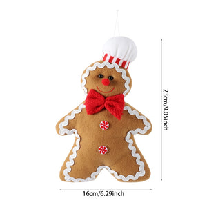 Large Gingerbread Man Doll Christmas Plush Leg Dolls Xmas Tree Ornaments New Year Kids Gift 2023 Christmas Decorations for Home acacuss