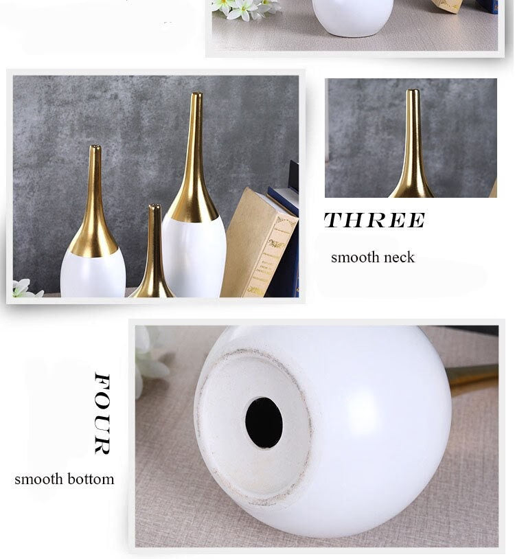 ACACUSS MID Century Modern Decor sculpture VASE Nordic Minimalist Decorative Ornaments Flower Arrangement - housewarming Gift - ACACUSS