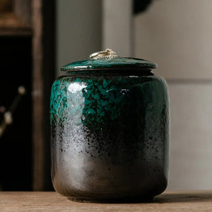 ACACUSS Tea Caddy and Coffee Container  | Ceramic jar | Ceramic Tea Tin Airtight pot Gong Fu | tea storage box| Tea Ceremony Accessories - ACACUSS