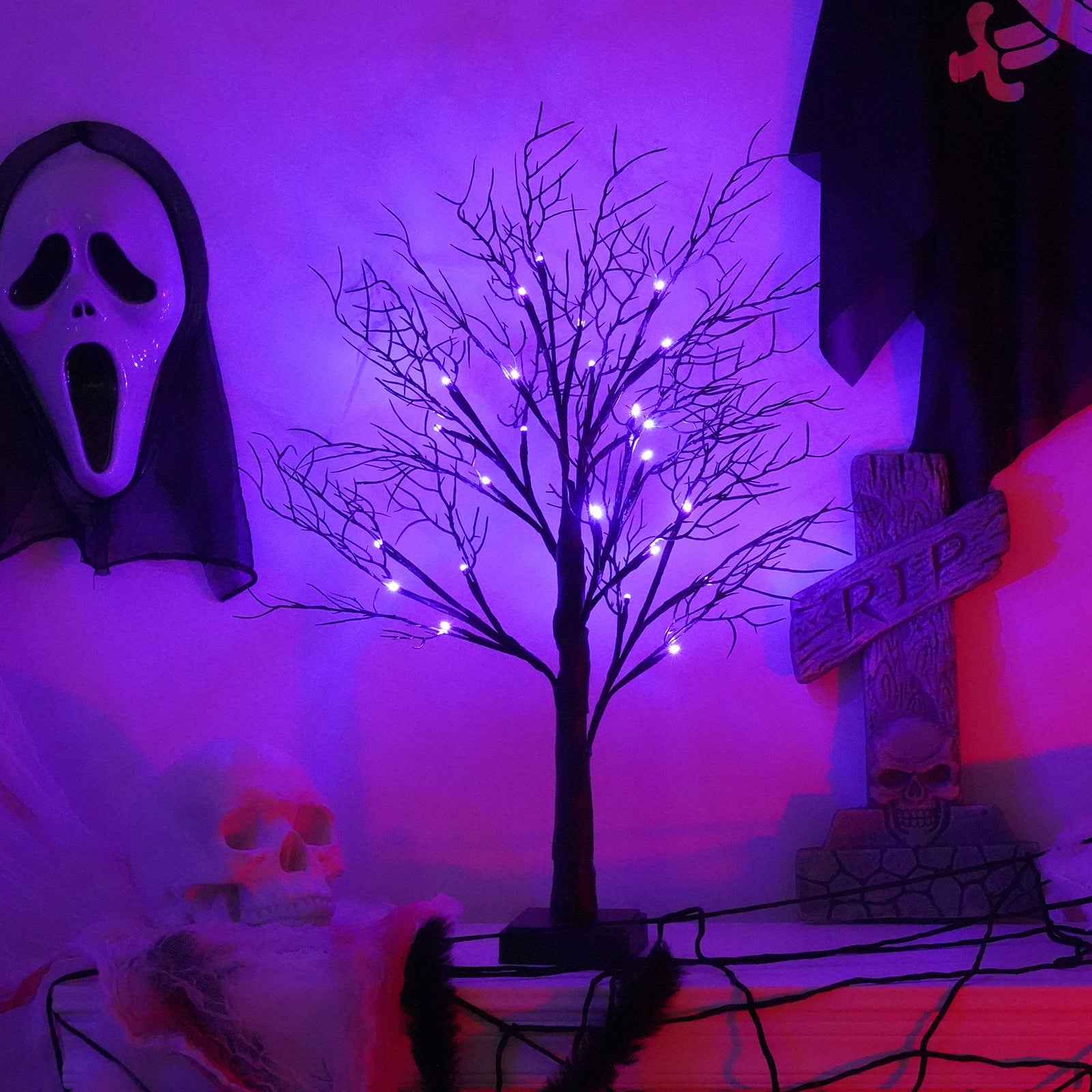 Led Halloween Party Scene Layout Decorative Lights Indoor Decoration acacuss