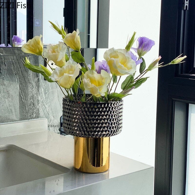 ACACUSS MID Century Modern Decor sculpture VASE Nordic Minimalist Decorative Ornaments Flower Arrangement -  Table centerpiece housewarming - ACACUSS
