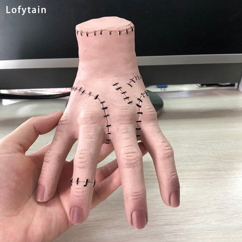 Lofytain Halloween Horror Wednesday Thing Hand From Addams Family Cosplay Latex Figurine Home Decor Crafts Party Prop acacuss