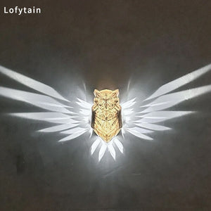 Lofytain LED Animal Projection Lamp Owl Lion Eagle Night Light Animal Wall Sconce Study Bedroom Decoration Ornaments acacuss