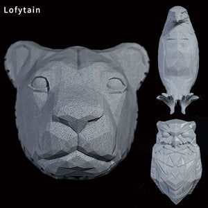 Lofytain LED Animal Projection Lamp Owl Lion Eagle Night Light Animal Wall Sconce Study Bedroom Decoration Ornaments acacuss