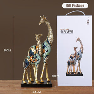 Lucky Elephant Statue Elephant Figurines Resin Office Miniatures Golden Feng Shui Elephant Ornament Home Decoration acacuss