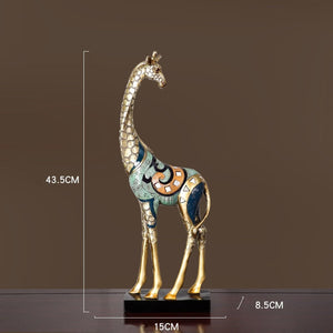Lucky Elephant Statue Elephant Figurines Resin Office Miniatures Golden Feng Shui Elephant Ornament Home Decoration acacuss