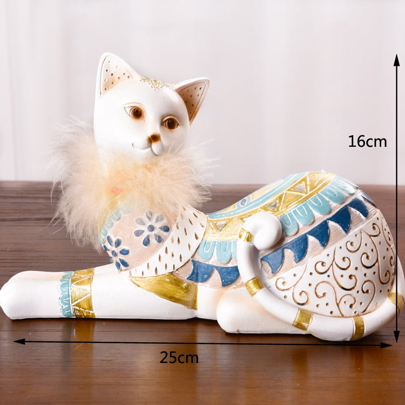 Lucky Elephant Statue Elephant Figurines Resin Office Miniatures Golden Feng Shui Elephant Ornament Home Decoration acacuss