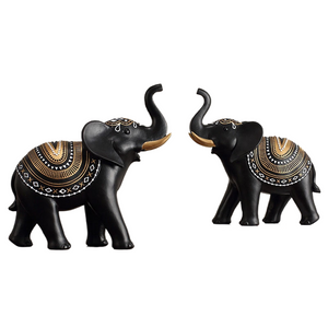 Lucky Mascot Antique Elephant Sculpture Home Living Room Decoration Furnishings TV Cabinet Bookcase Decor Ornament Birthday Gift acacuss