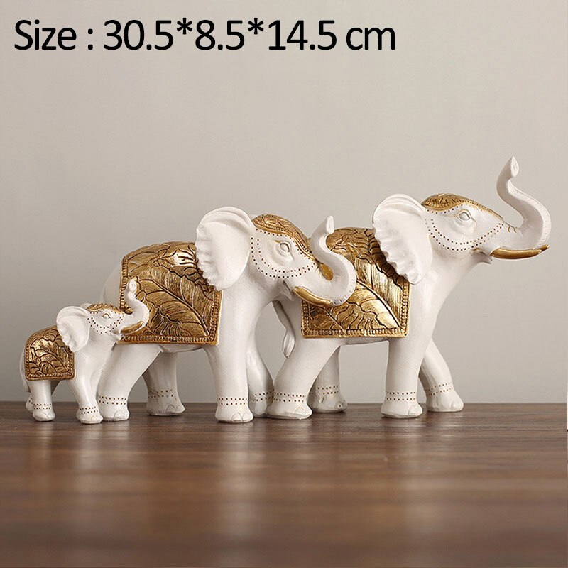 Lucky Mascot Antique Elephant Sculpture Home Living Room Decoration Furnishings TV Cabinet Bookcase Decor Ornament Birthday Gift acacuss