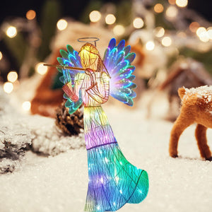 Luminous Angel Garden Decoration 2D Lighting Acrylic Ornament Home Decor Night Light for Festival Christmas New Year 2023 G B8T4 acacuss