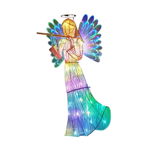 Luminous Angel Garden Decoration 2D Lighting Acrylic Ornament Home Decor Night Light for Festival Christmas New Year 2023 G B8T4 acacuss