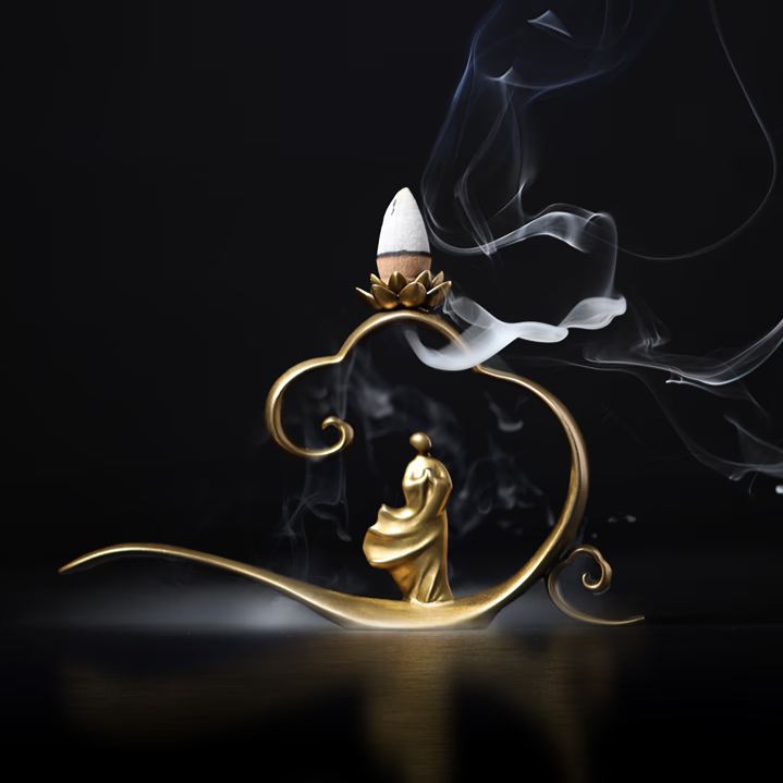 Luxury Brass Incense Burner acacuss