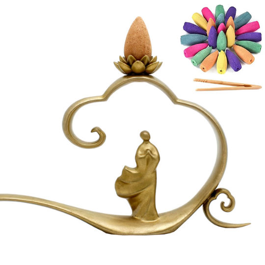 Luxury Brass Incense Burner acacuss