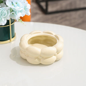 Luxury Cotton Candy Ashtray with Lid Bear Fly Ash Proof Home Living Room Decorations Office Creative Circular Ashtray Ornaments acacuss