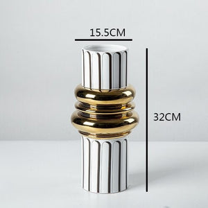 MID Century Modern Decor sculpture VASE Nordic Minimalist Decorative Ornaments Flower Arrangement -  Table centerpiece housewarming Gift - ACACUSS