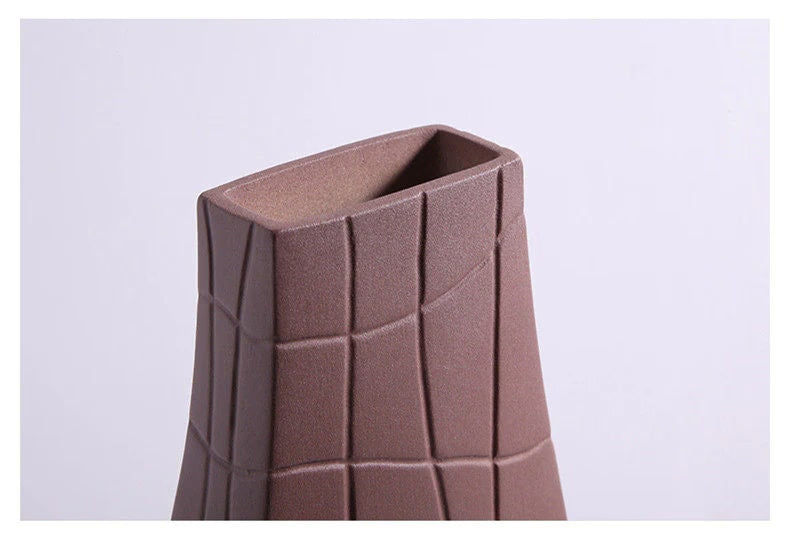ACACUSS MID Century Modern Decor sculpture VASE Nordic Minimalist Decorative Ornaments Flower Arrangement - housewarming Gift - ACACUSS