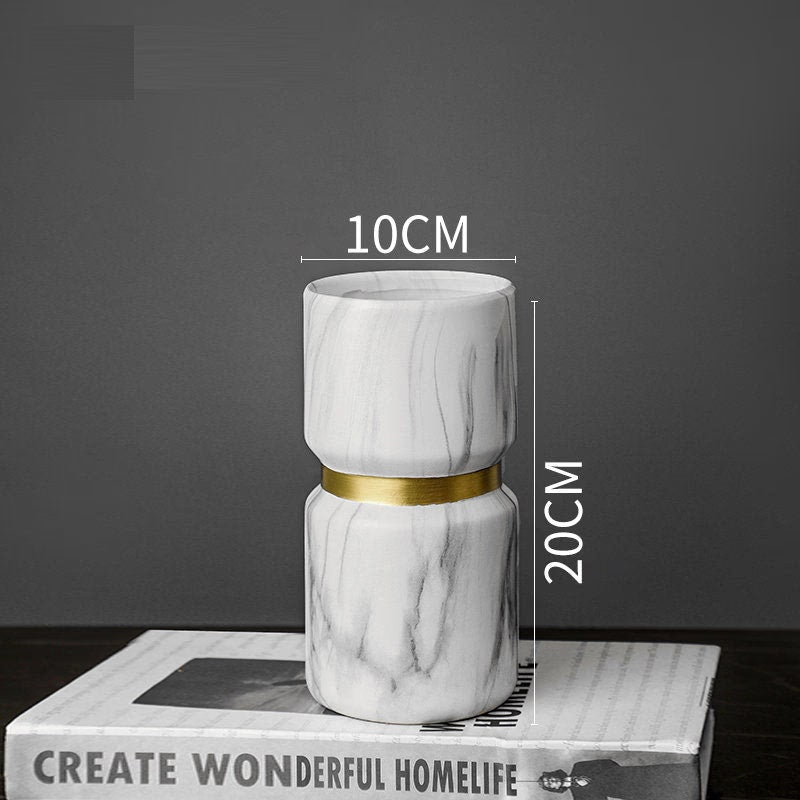 MID Century Modern Decor sculpture VASE Nordic Minimalist Decorative Ornaments Flower Arrangement -  Table centerpiece housewarming Gift - ACACUSS