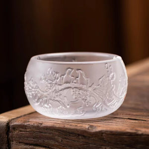 Master Cup Japanese Kung Fu Tea Cup Crystal Tea Bowl Personal Household Tea Cup Tea Set Wholesale Tea Cup acacuss