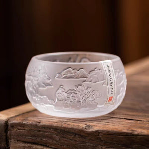 Master Cup Japanese Kung Fu Tea Cup Crystal Tea Bowl Personal Household Tea Cup Tea Set Wholesale Tea Cup acacuss