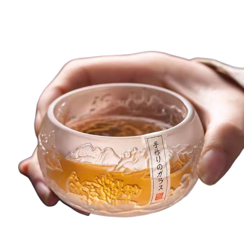 Master Cup Japanese Kung Fu Tea Cup Crystal Tea Bowl Personal Household Tea Cup Tea Set Wholesale Tea Cup acacuss