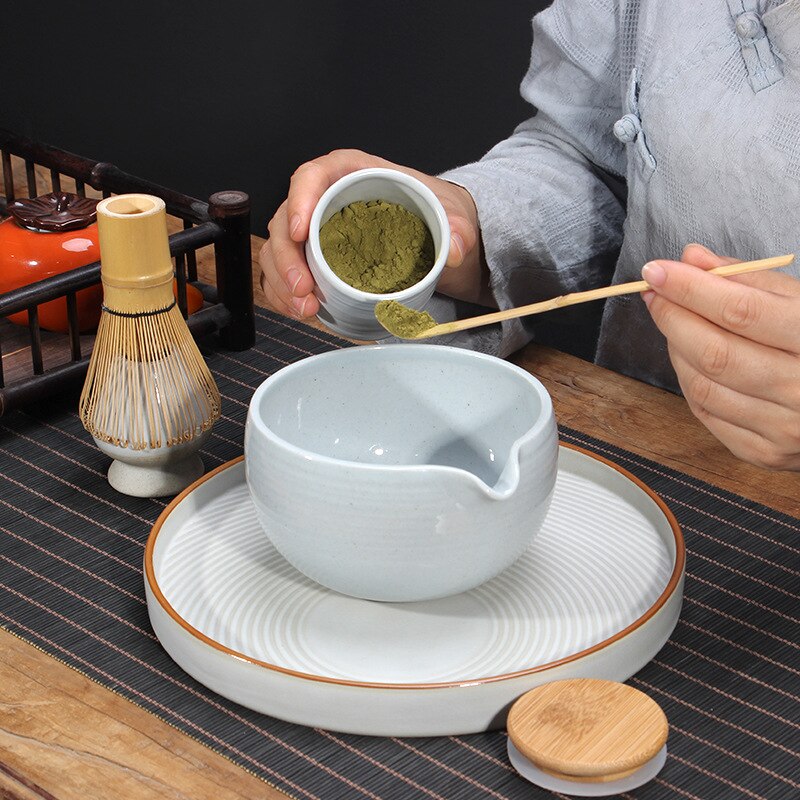 Matcha Bowl Japanese Matcha Ceramic Tea Bowl Retro Japanese Kung Fu Tea Set Tea Bowl Tea Set Accessories acacuss
