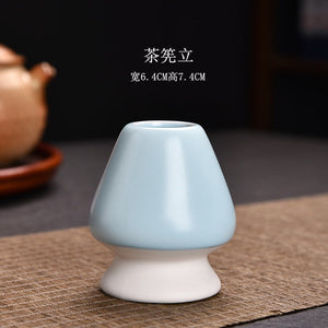 Matcha Set Ancient Chinese Tea Drinking Utensils Bamboo Tea Brush(Chasen) Ceramic Japanese Tea Ceremony Tea-making Accessories acacuss