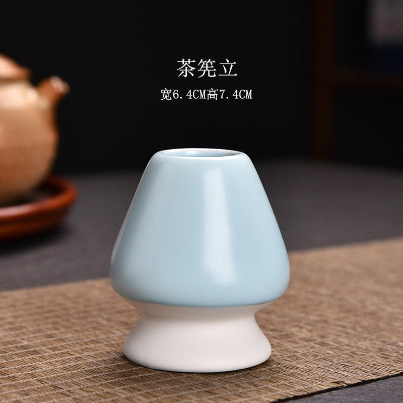 Matcha Set Ancient Chinese Tea Drinking Utensils Bamboo Tea Brush(Chasen) Ceramic Japanese Tea Ceremony Tea-making Accessories acacuss