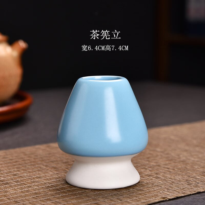 Matcha Set Ancient Chinese Tea Drinking Utensils Bamboo Tea Brush(Chasen) Ceramic Japanese Tea Ceremony Tea-making Accessories acacuss